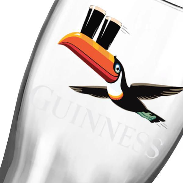 Set de Regalo de Vasos de Pinta Guinness – Pack de 4 | Merchandising Oficial | Barware Clásico de Pub Irlandés | Vaso de Cerveza de Regalo para