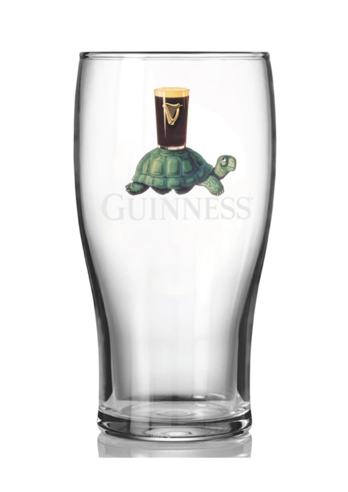 Set de Regalo de Vasos de Pinta Guinness – Pack de 4 | Merchandising Oficial | Barware Clásico de Pub Irlandés | Vaso de Cerveza de Regalo para