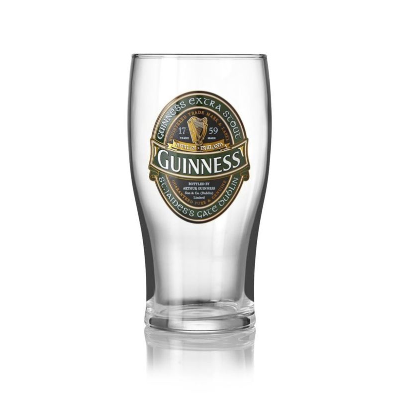Set de Regalo de Vasos de Pinta Guinness – Pack de 4 | Merchandising Oficial | Barware Clásico de Pub Irlandés | Vaso de Cerveza de Regalo para