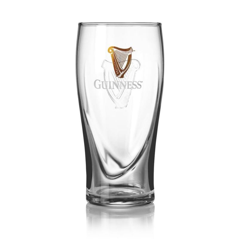 Set de Regalo de Vasos de Pinta Guinness – Pack de 4 | Merchandising Oficial | Barware Clásico de Pub Irlandés | Vaso de Cerveza de Regalo para