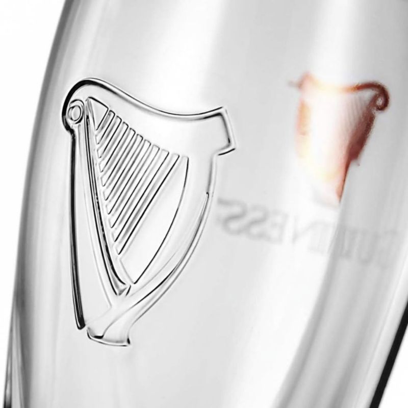 Set de Regalo de Vasos de Pinta Guinness – Pack de 4 | Merchandising Oficial | Barware Clásico de Pub Irlandés | Vaso de Cerveza de Regalo para
