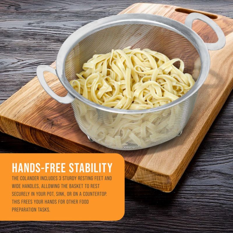 Colador de alimentos U.S. Kitchen Supply 3 L Acero inoxidable