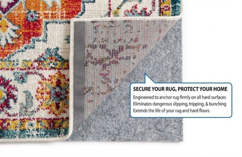 Almohadilla para alfombra Rugs.com 91 cm × 152 cm 06 cm Antideslizante de fieltro