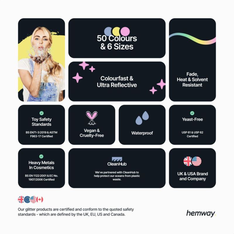 Purpurina Hemway para Resina 100 g Rosa Fucsia Ultrafina