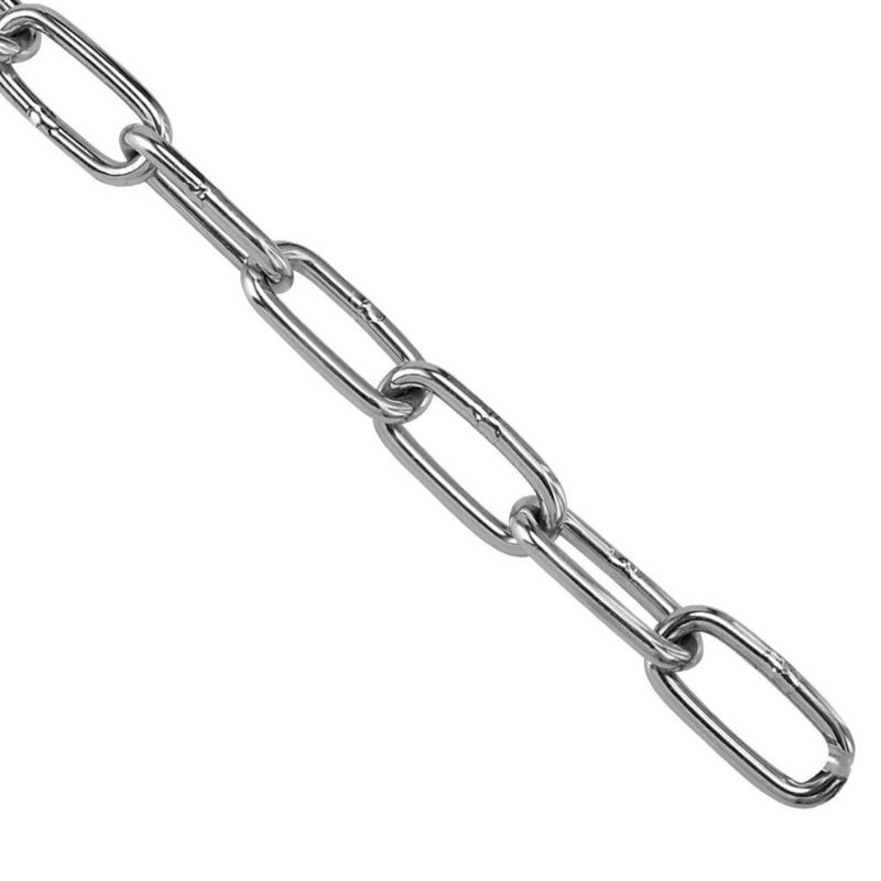 Cadena HOZEON 8 m x 5 mm de acero inoxidable 304 de alta resistencia