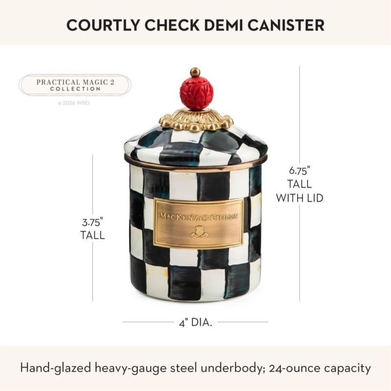 Tarro MACKENZIE-CHILDS Demi Courtly Check