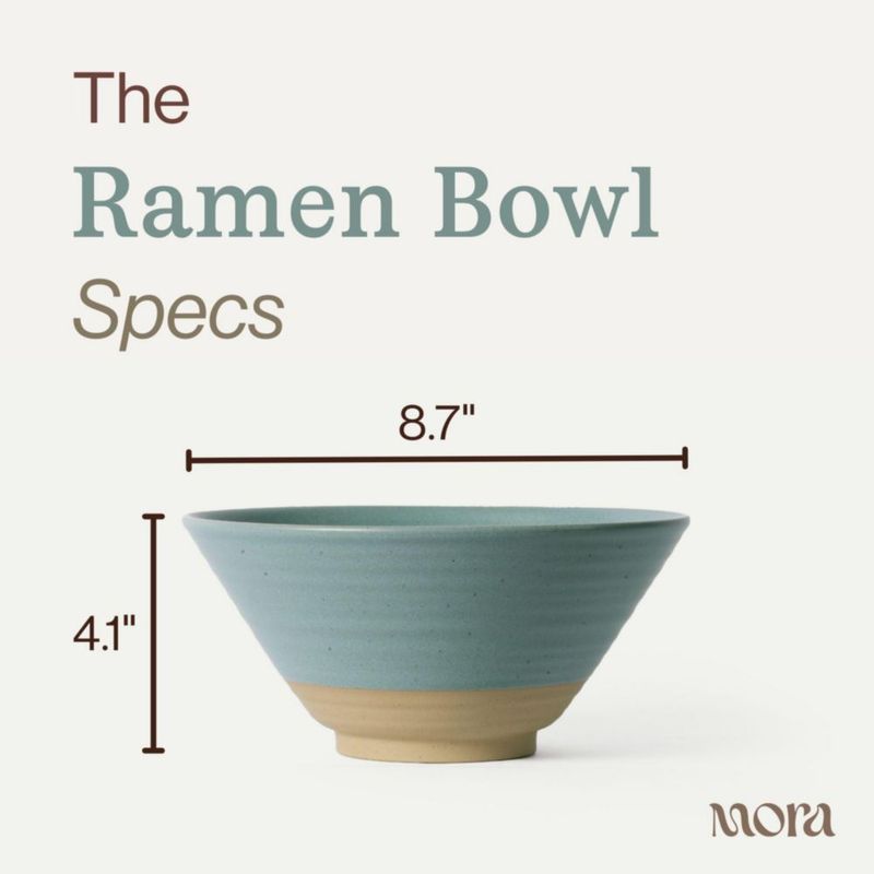 Juego de tazones de ramen MORA 2 x 45 oz Iris apto para microondas