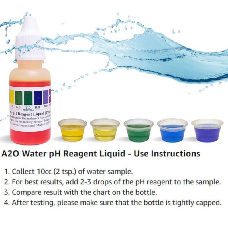 Kit de prueba de pH THINK ALKALINE 15 ml hasta 125 pruebas