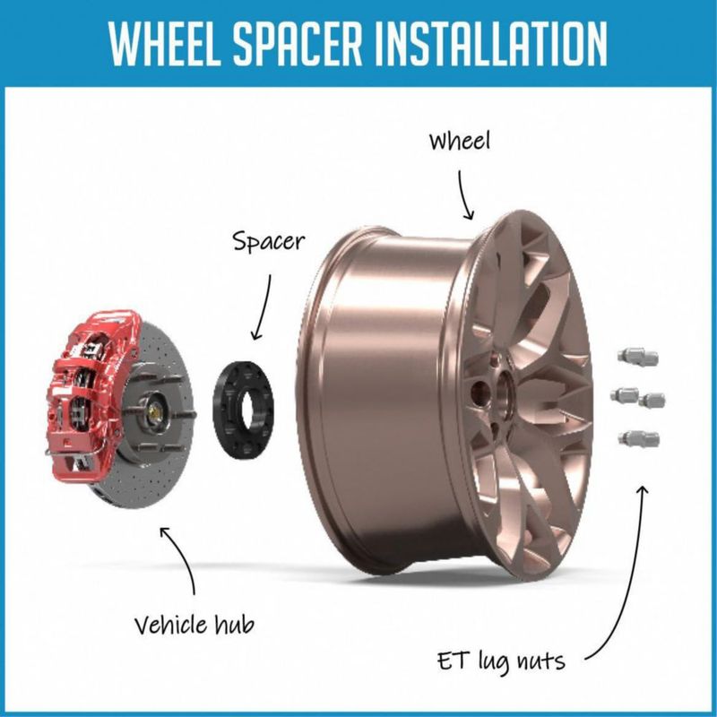 Separadores de ruedas Wheel Accessories Parts 15 mm 6x5.50