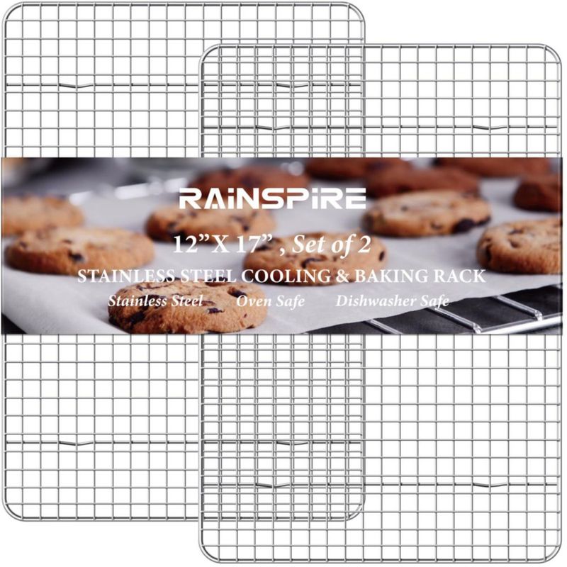 Rejilla de Enfriamiento Rainspire 30x43 cm Pack de 2 Acero Inoxidable