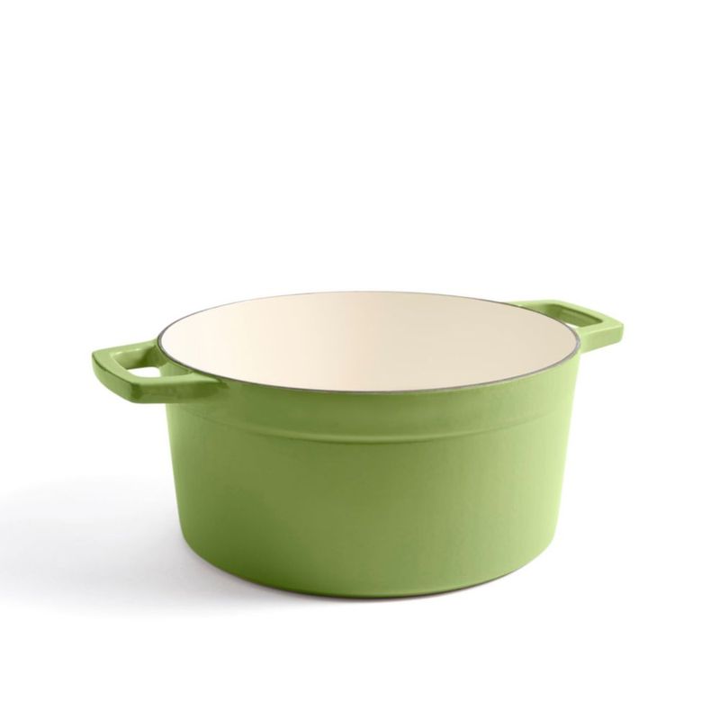 Olla holandesa de hierro fundido esmaltado Martha Stewart 7 L color Hoja de Laurel