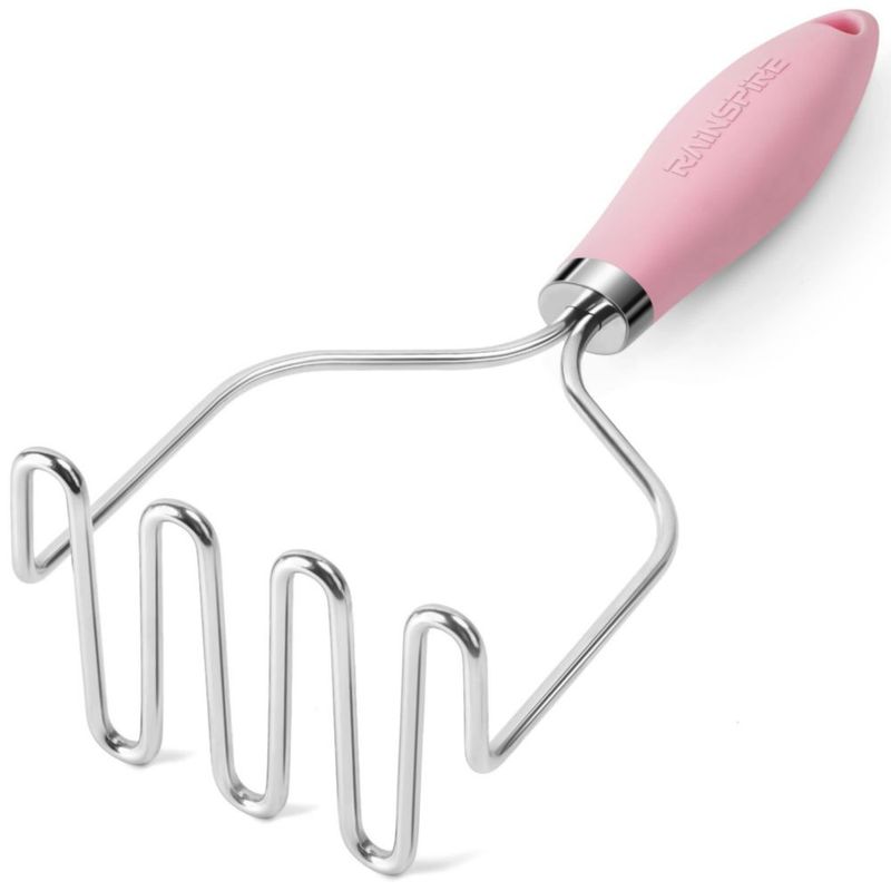 Machacador de Alimentos Rainspire de Acero Inoxidable Rosa
