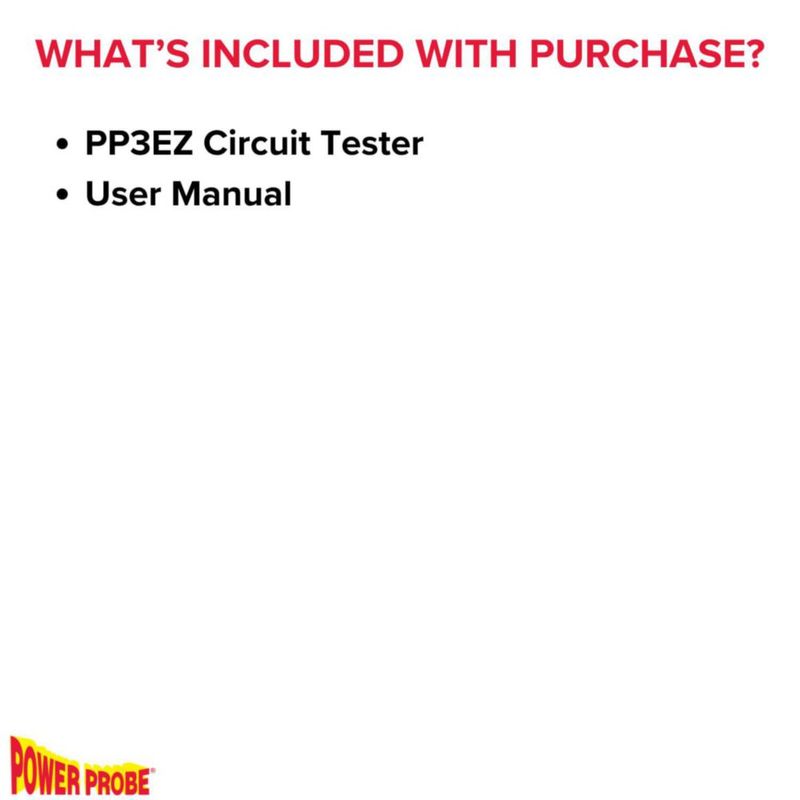 Probador de Circuitos Power Probe 3EZ con Modo de Diagnóstico