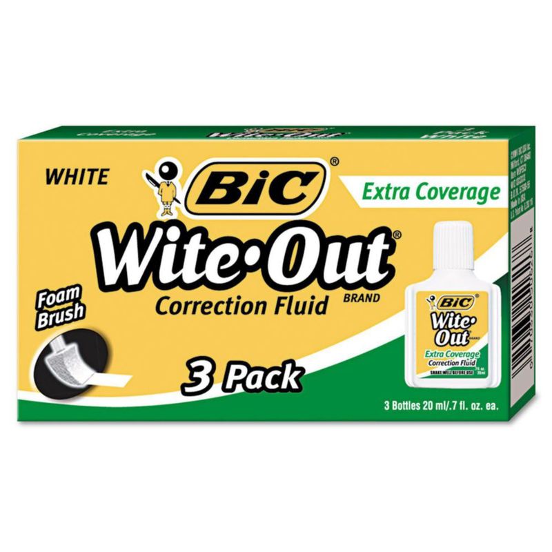 Corrector líquido BIC 3 unidades 20 ml