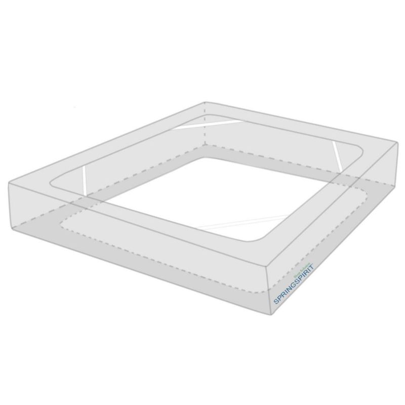 Funda para caja de resortes SPRINGSPIRIT King gris piedra