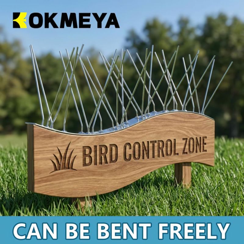 Espinas anti-pájaros KOKMEYA 1 m Acero inoxidable - Pack de 4