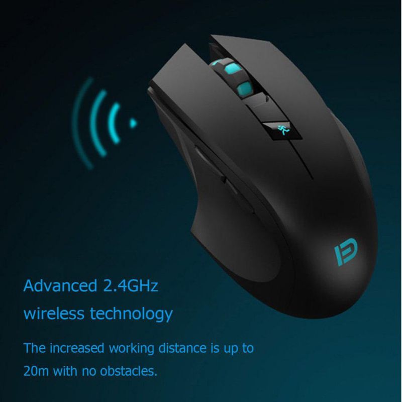 Ratón Inalámbrico Granvela Forter i720 Silencioso Negro