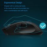 Ratón Inalámbrico Granvela Forter i720 Silencioso Negro