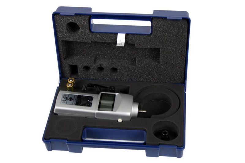 Tacómetro Shimpo DT-105A Rueda de 15 cm LCD 0.10-25000 rpm