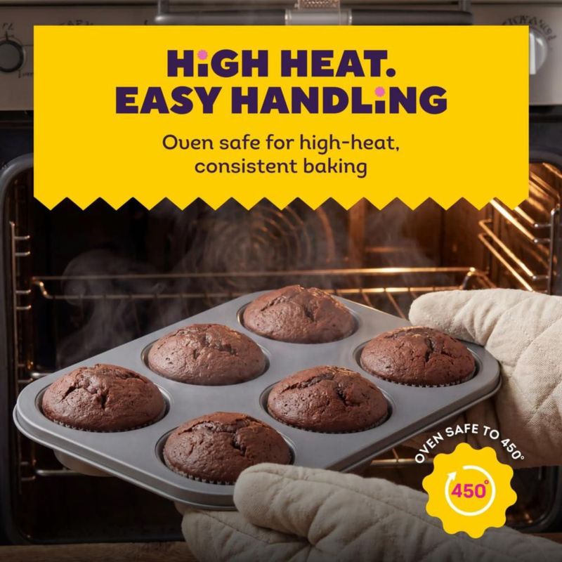 Molde Wilton Jumbo para Muffins de 6 Tazas Antiadherente sin PFAS