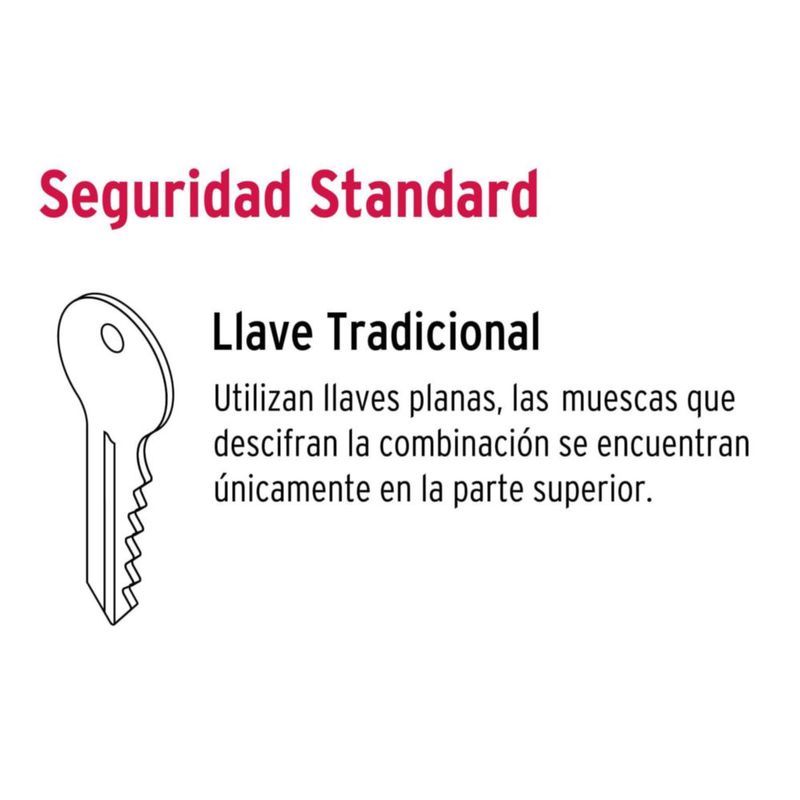 Cerradura Hermex Truper 43582 de borde izquierdo 35‑40 mm