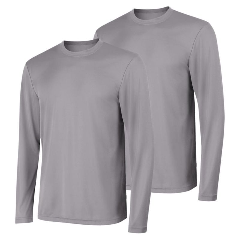 Camiseta Hanes XXL (2 unidades) Grafito UPF 50+