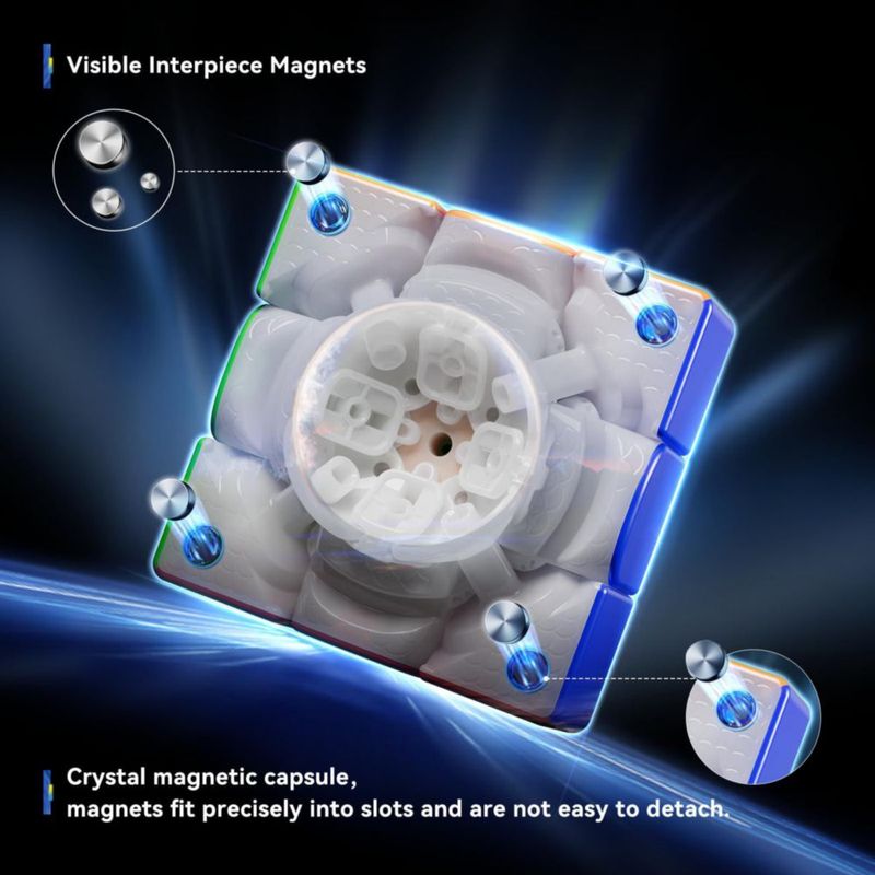 Cubo de Rompecabezas Moyu Weilong V11 3x3 con 64 Imanes