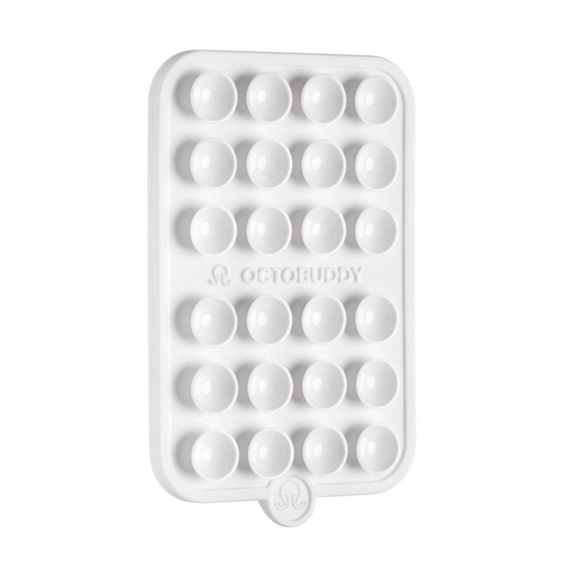 Soporte para móvil OCTOBUDDY magnético y de succión - Blanco