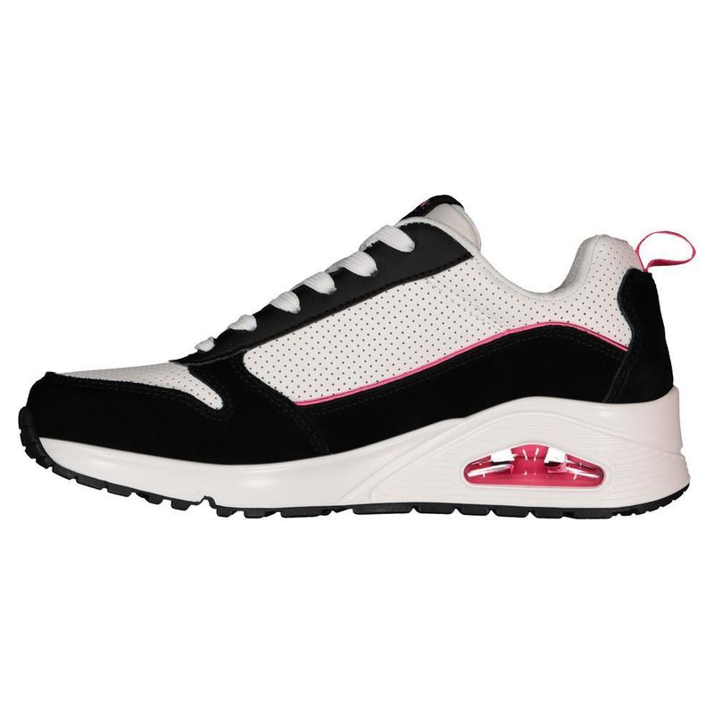Tenis skechers street uno blanco para mujer 177105wbpk