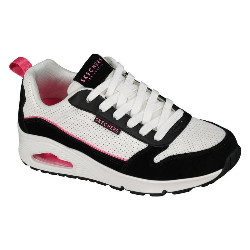 Tenis skechers street uno blanco para mujer 177105wbpk