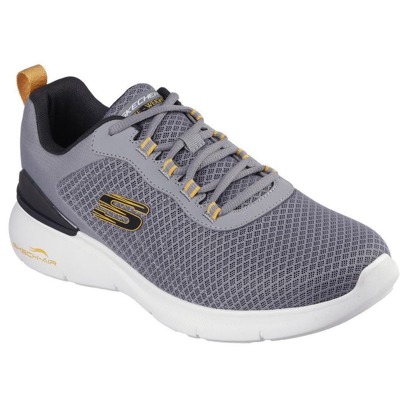 Tenis skechers mens sport gris para hombre 232971wccyl
