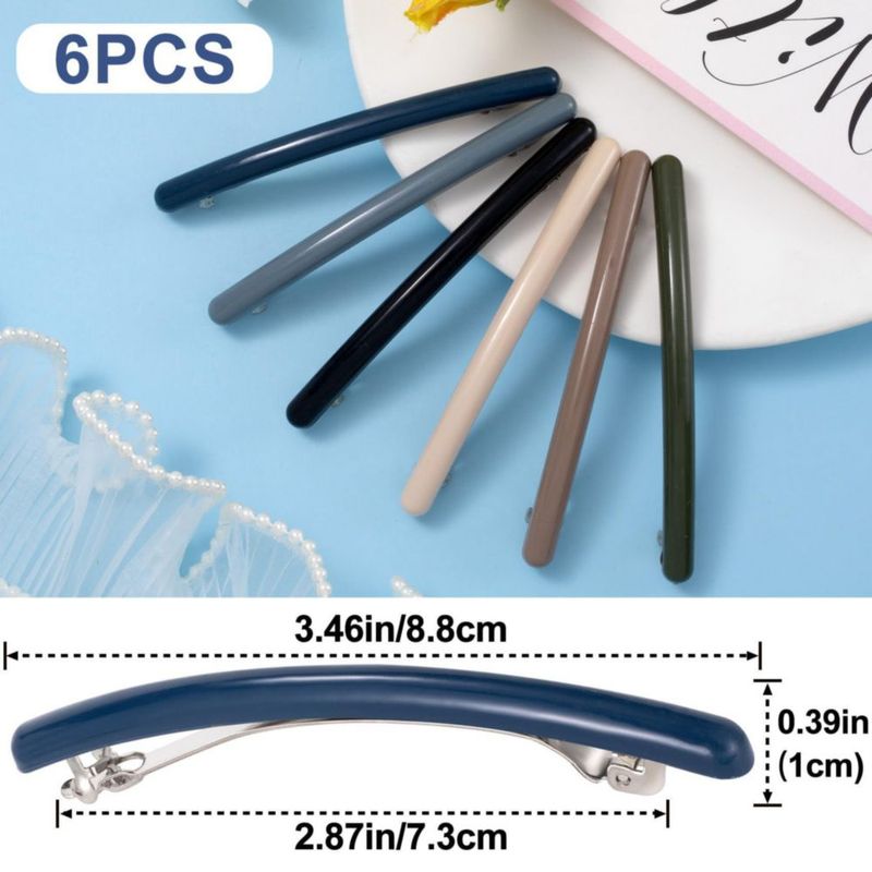 Pinzas planas antideslizantes Mxxipp juego de 6 piezas y 6 colores