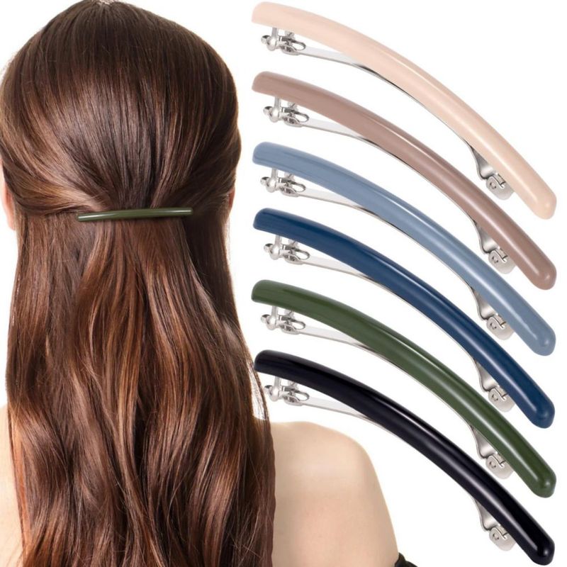 Pinzas planas antideslizantes Mxxipp juego de 6 piezas y 6 colores