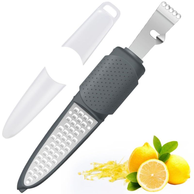 Rallador de Limón Rainspire Acero Inoxidable Gris 2 en 1
