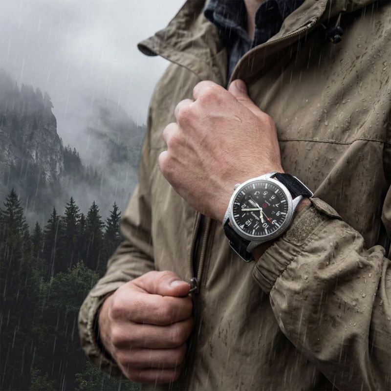 Reloj de Campo Militar para Hombre Infantry 5ATM Resistente al Agua con Correa de Nylon