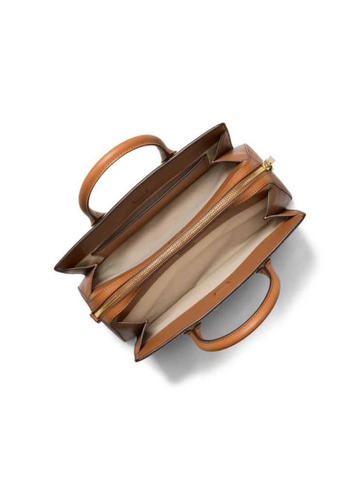 Bolso Satchel Michael Kors Mediano Vanilla/Acorn