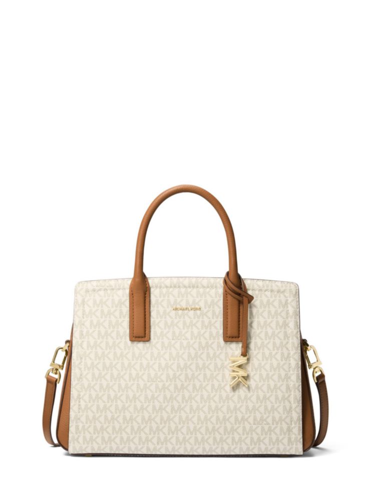 Bolso Satchel Michael Kors Mediano Vanilla/Acorn