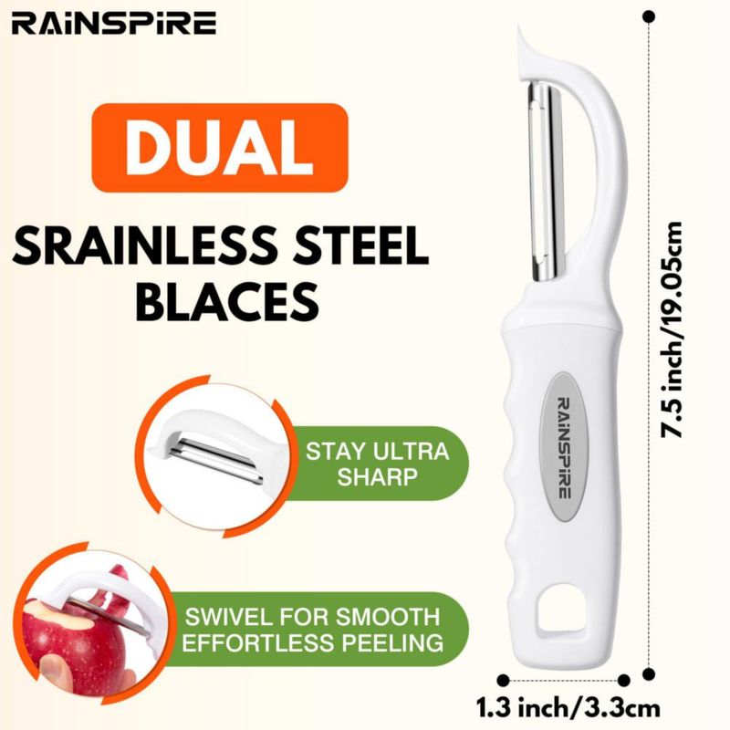 Pelador de Verduras Rainspire 20 cm Blanco (1 unidad)