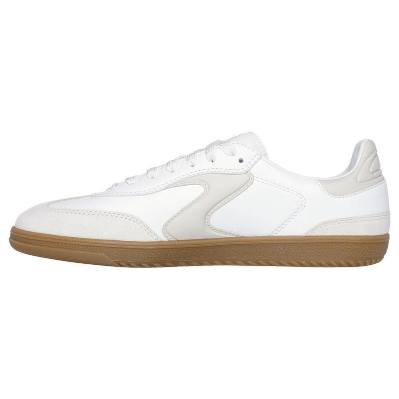 Tenis skechers court classis blanco para mujer 185232wnt