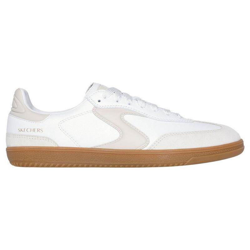 Tenis skechers court classis blanco para mujer 185232wnt