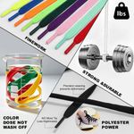 Cordón plano Calafu de poliéster 60‑200 cm duradero y que no se desata