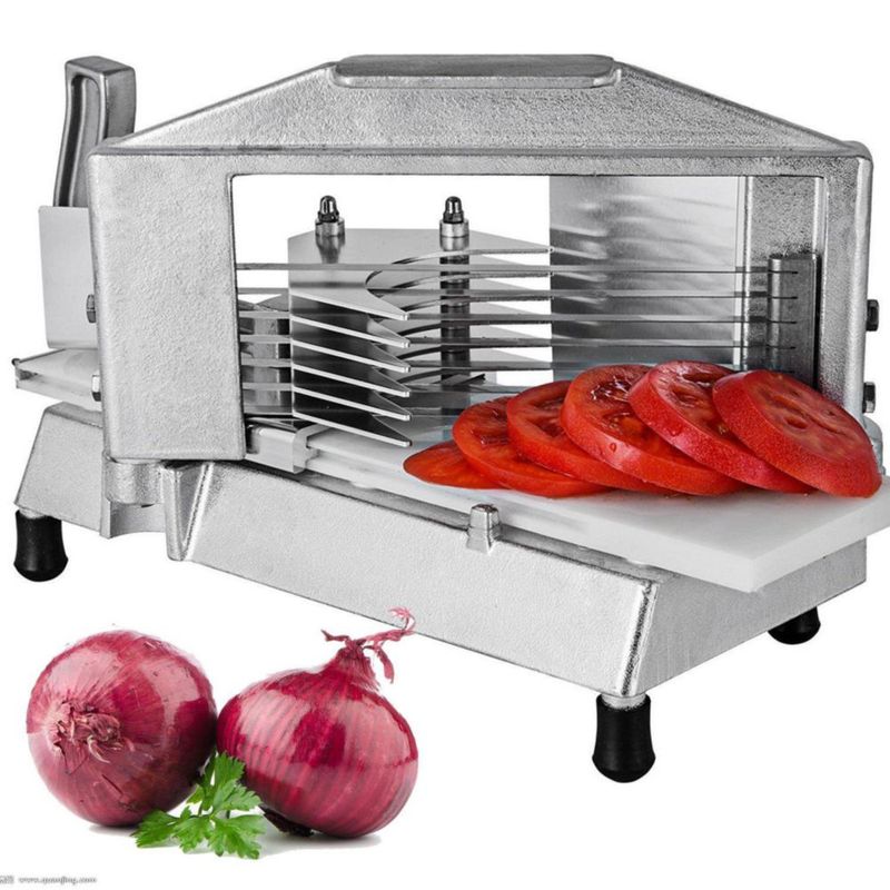 Cortador de Tomates Happybuy 3/16" de Uso Intensivo