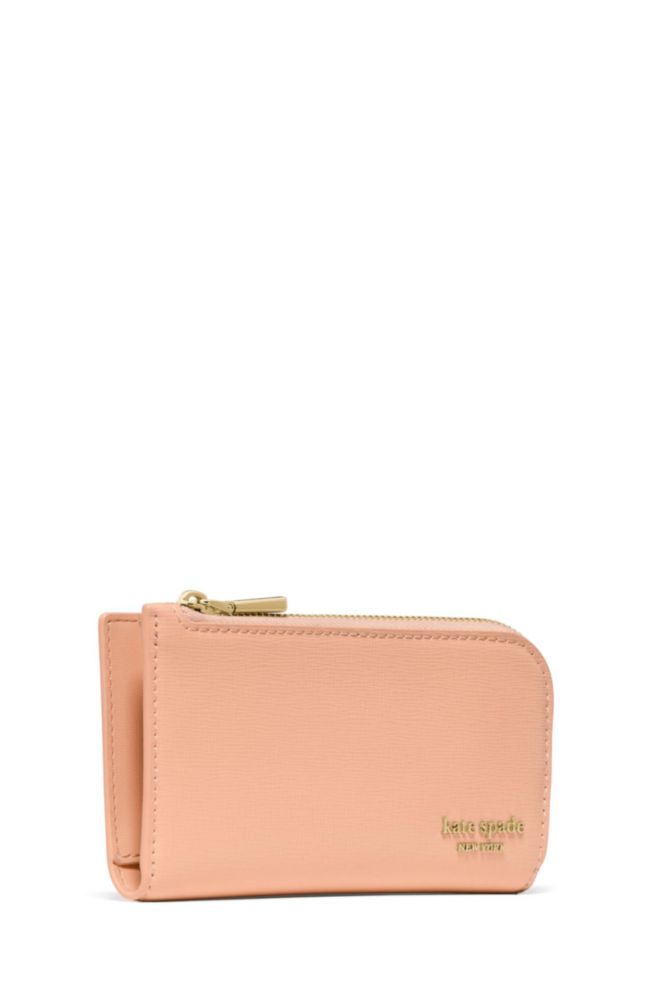 Cartera plegada delgada Devin de Kate Spade New York en cuero saffiano