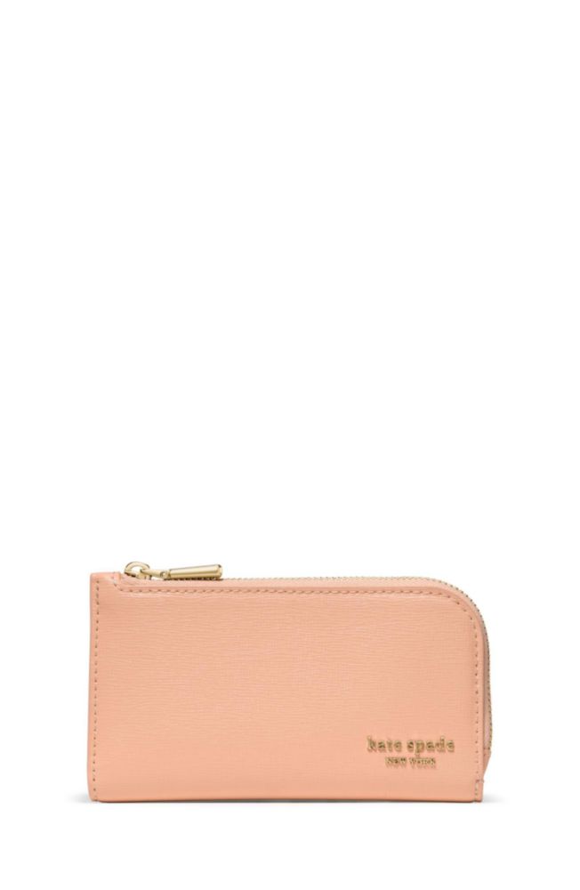 Cartera plegada delgada Devin de Kate Spade New York en cuero saffiano