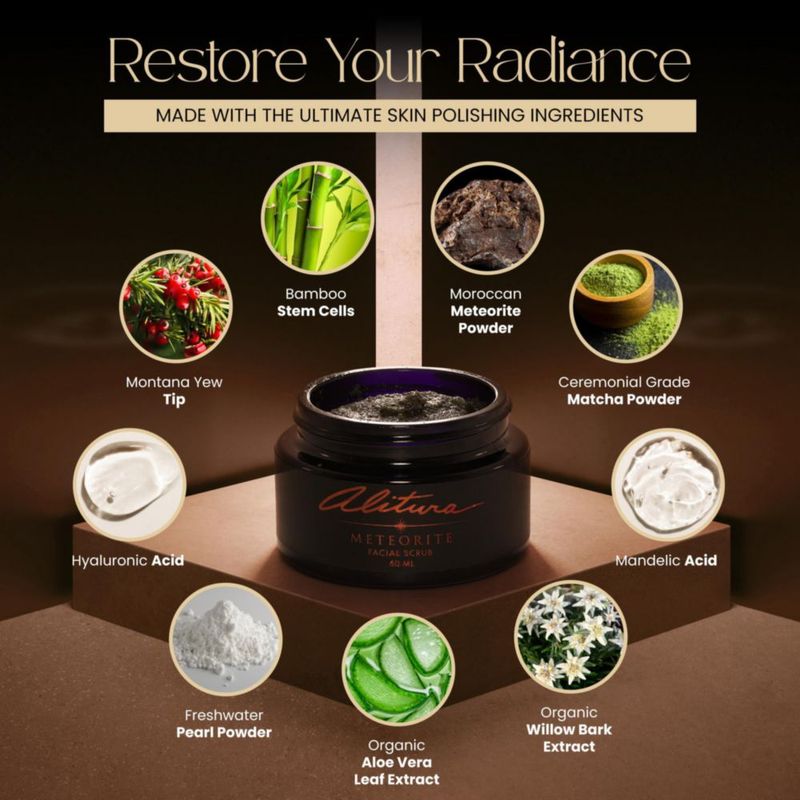 Exfoliante facial Alitura 60 ml Perla y Meteorito