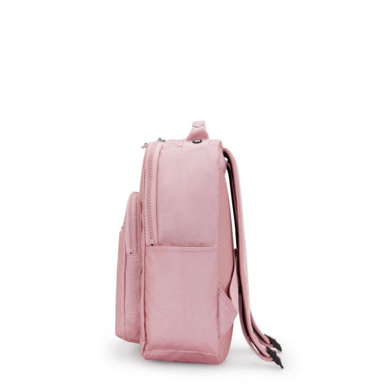 Mochila Kipling Seoul Pequeña Rosa con Funda para Tablet