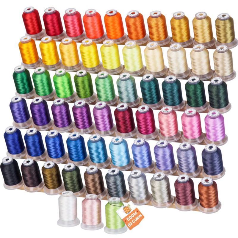 Hilo de Bordado New Brothread – 63 colores – 500 m