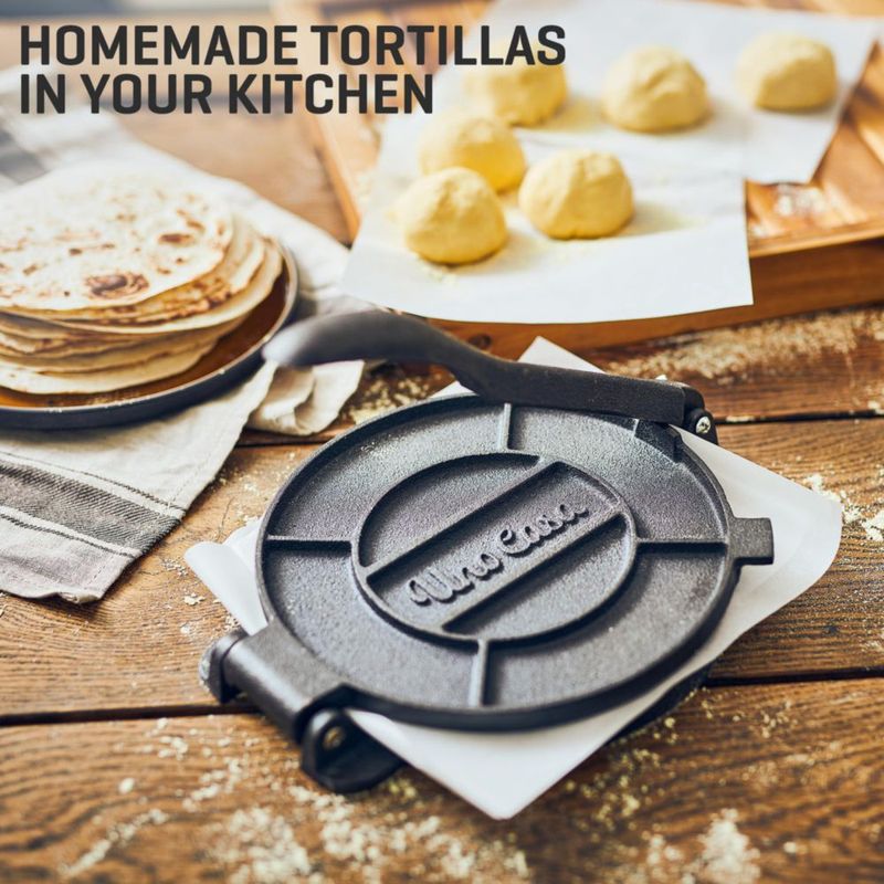 Prensa para Tortillas Uno Casa 20 cm con Calentador