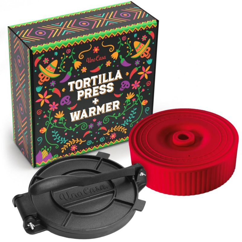 Prensa para Tortillas Uno Casa 20 cm con Calentador