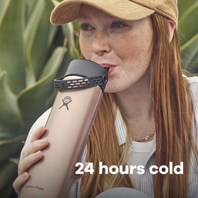 Botella de Agua Hydro Flask 680 ml Tapa de Sorbete Ancha Obsidian